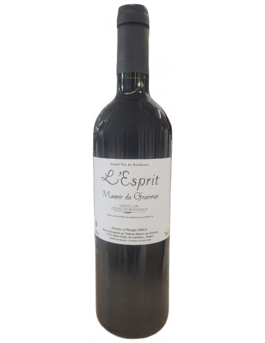 Castillon Côtes de Bordeaux - Manoir du Gravoux -L'Esprit - Red - 2019