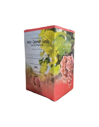 BOX 5 L - Merlot Cabernet Gamay - Domaine Charpentier - Vin de France - Rosé